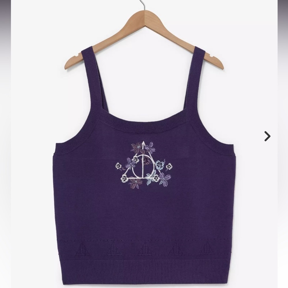 NEW! Box Lunch Her Universe Harry Potter Deathly Hallows Knit Tank Top 2X plus